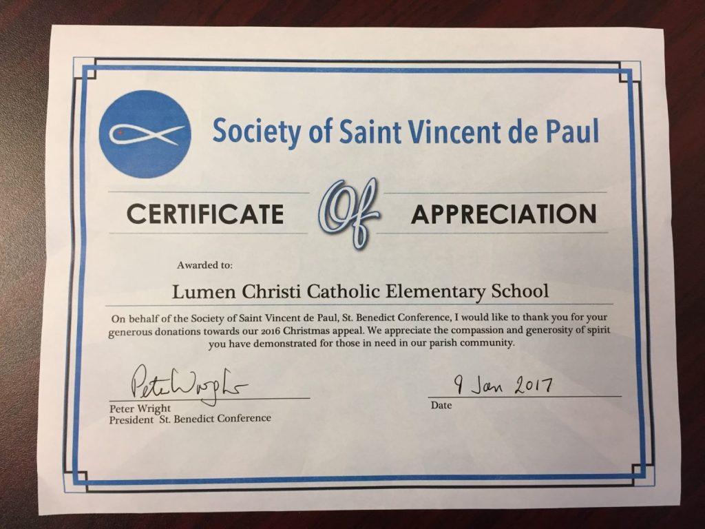 Lumen Christi Catholic Elementary School Milton On In The Spirit