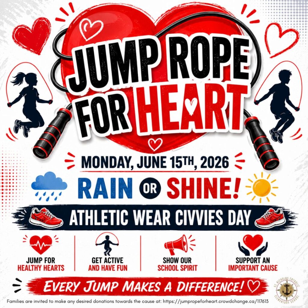 Jumping Rope For Heart St. Nicholas Elementary School | Halton Catholic District School Board ...